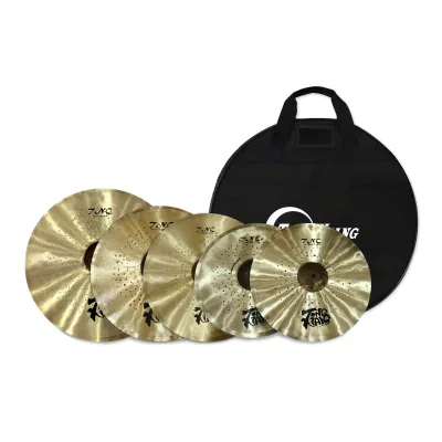 OEM 5 Pieces B20 Cymbals Professional 100% Handmade 14''/16''/18''/20'' Cymbal Set With Cymbal Bag TNC Series