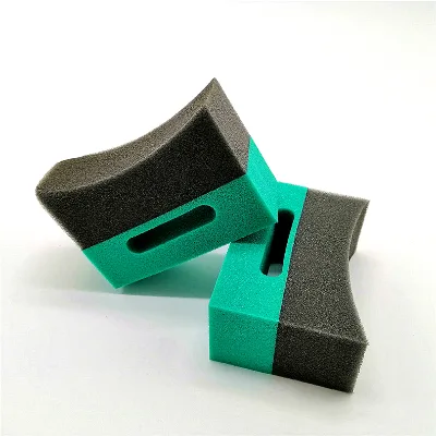 Foam Tire Applicator 4Inches L Green & Black Car Wash Polishing Wax Sponge