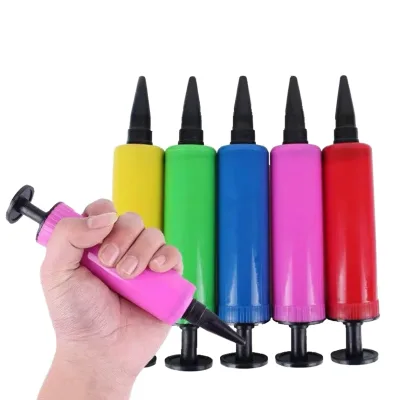 Party Event Birthday Decoration Supplies Long Balloon Pump Two-Way Dual Action Hand Held Inflator Air Pump for Latex Balloon