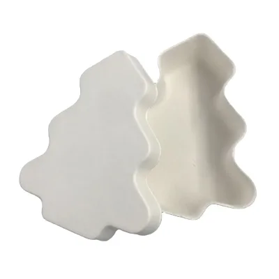 Custom Christmas Pulp Environmental Box Christmas Tree Candy Box Degradable Pulp Packaging