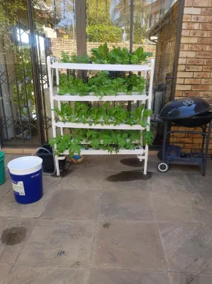 Bestselling Small Hydroponics Growing System Kit 64 Plant Sites Food-Grade PVC Gutter for Vegetables Fruits Herbs