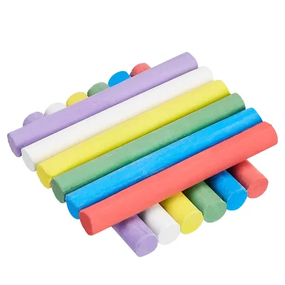 School Student Teacher Office Chalk Colored and White Color Chalk Blackboard Colorful Dust-free Chalk
