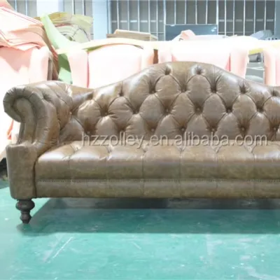 Traditional Style Restaurant Leather Sofa Wood Fabric Booth Sofa for Apartment or Villa Use