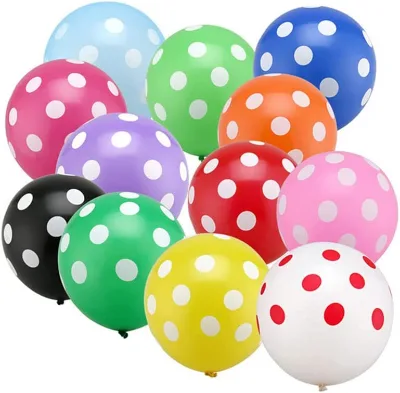 Customized Latex Printing Balloons Dot Balloon 12inch 2.8g for Promotional Cheap Advertising