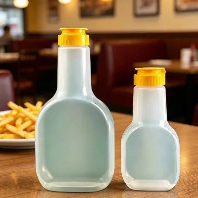 Wholesale Versatile 280ml 500ml Kitchen Squeeze Bottle with Secure Flip Top for Oyster Sauce Salad Dressing