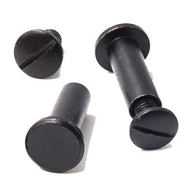 Book Binder Screw Black Carbon Steel Truss Head Machine Thread M4 Book Binder Screw