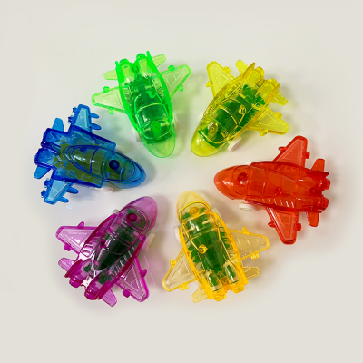 Transparent Aircraft Plane Model Slide Sliding Airplane Toy for Kids