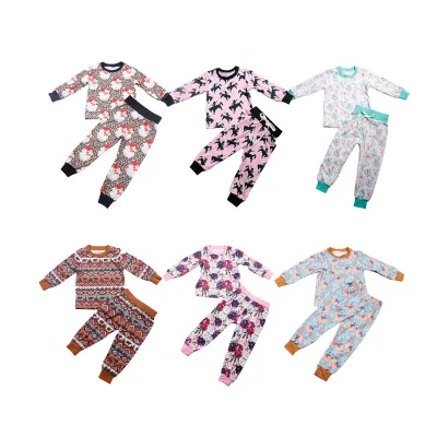 2023 Organic Cotton Kids Pajamas Sustainable Sleep Wear Pajama Set for Kids Eco-friendly Children Pajamas Kids Night Suit