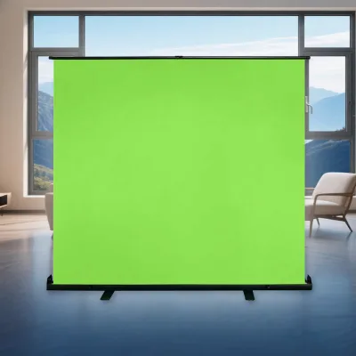 PVC Portable Stage & Performance Engineering Green Screen Backdrop for Video Studio Streaming Photography Background