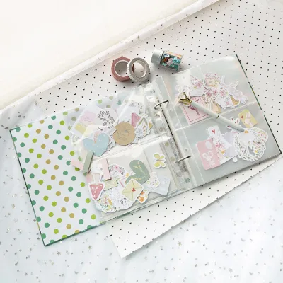Hot Selling A5 Clear PVC Simple Sticker Album Waterproof DIY Photo Album for Scrapbooking