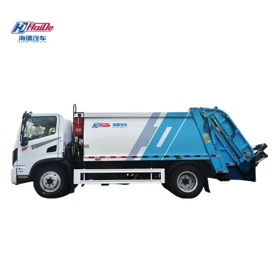 Waste Collection Garbage Compactor Truck Price Garbage Truck Dimensions Full Electric Automatic Feeding