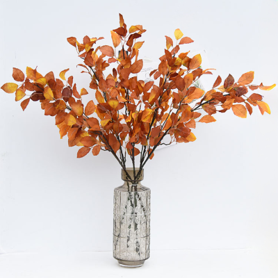 Beech Leaf Artificial Silk Tree Hanging Plants Eco-Friendly Christmas Wedding Green Bonsai Style Indoor Use for Home Garden