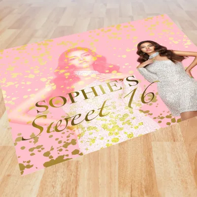 Full Print Custom Wedding Decal Dance Floor Wrap Gloss/Matt Removable Vinyl Wedding Dance Floor Design. Free Design
