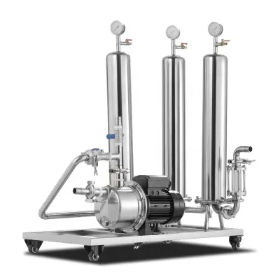 TS Filter Alcohol Filtration System with Cartridge Filter Housing for 1000 Ton/H Vodka Spirits Blended Whisky Filter Equipment