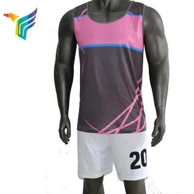 Heat Transfer Sublimation Marathon Running Singlet Running Tank Top Vest Basketball Jersey Shirts Tops