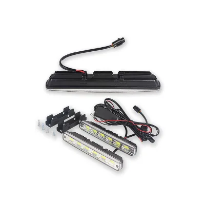 Factory Supply Two-color Car Led Daytime Running Light DRL with COB-chips IP67 Waterproof 6500-7000K Color Box Package
