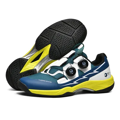 2026 New Unisex Professional Competition Match Badminton Shoe Dual Rotary Shock Absorbing Table Tennis Shoes