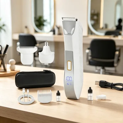 High Performance Body Trimmer with EVA Bag Body Trimmer 7200RPM IPX6 600mAh Body Hair Groomer for Daily Trimming