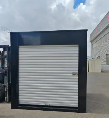 Factory Supply Flat Pack Self Storage Container 10-20ft Storage Unit / Roll-up Doors Collapsible Metal Frame Container for Sale