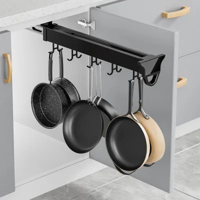Storage Rack Cabinet Accessories Pull-out with Hook