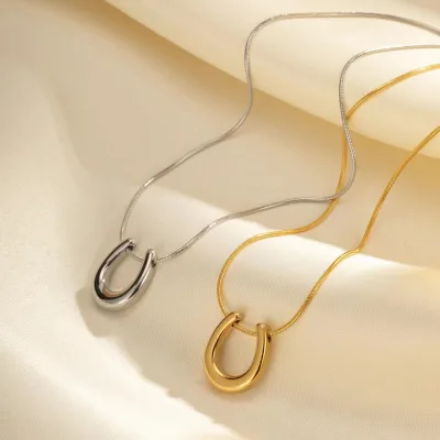 Wedding Birthday Gifts Horseshoe Pendant Necklace Horseshoe Charms