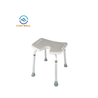 Aluminum Adjustable Seat Stool U Shaped Bath Bench For Elderly