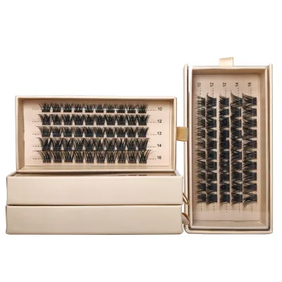 High Quality Eyelashes Vendor Precut Segment Lash Clusters Reusable False Eyelashes Clusters Handmade Synthetic Cluster Lashes