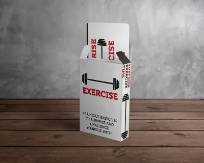 New Year Popular Custom White Exercise Fitness Cards Training Body at Home
