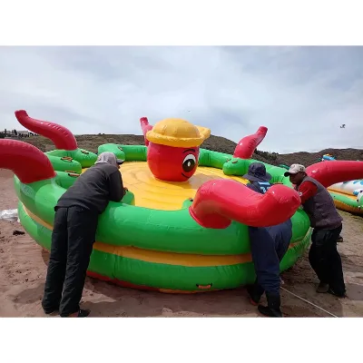 Asia Inflatables Galaxy Twister Spining Diaco Boat Vinyl Inflatable Octopus Towable Boat-10 Person Capacity for Ages 12 & up