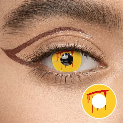 Custom Halloween Party Realistic Zombie Contact Lenses Small Batch Daily Disposable Soft Hardness Eye Color Changing Monthly