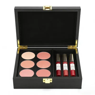 Customized Handmade Modern Cosmetic & Essential Oil Packaging MDF Wooden Coffee Capsule Storage Box with Laser Engraving