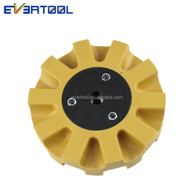EVERTOOL Car Maintenance Tool 4" Glue Remover Pad Adhesive Sticker Eraser Rubber Polishing Wheel Removes Rust and Seam Sealer