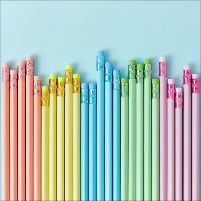 Wholesale Macaron Pencil with Eraser Hb Good Quality Plastic Standard Pencils for Children