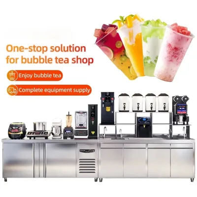 2025 New Professional Bubble Tea Machine Set Bubble Boba Tea for Bubble Tea Food Truck
