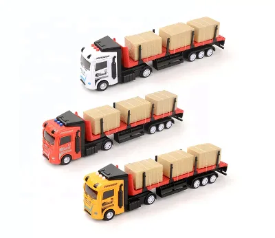 Music Lights Plastic Friction Truck Transport Vehicle Toy
