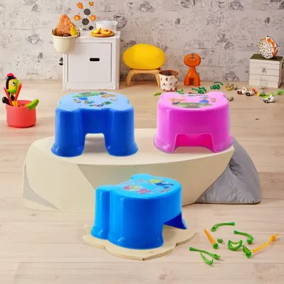 Cartoon Printing Plastic Step Stool Leisure Chair Colorful Lovely Animal for Kids