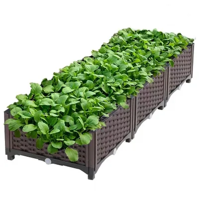 Quality Brown Aluminum Alloy Floor Indoor Modern Planter Flowerpot for Vegetables Nursery Planting Box Wholesale