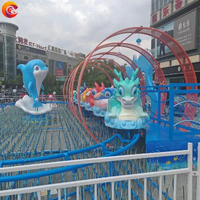 Wholesale Outdoor Play Equipment Fairground Kids Amusement Park Rides Dinosaur Small Roller coaster Price