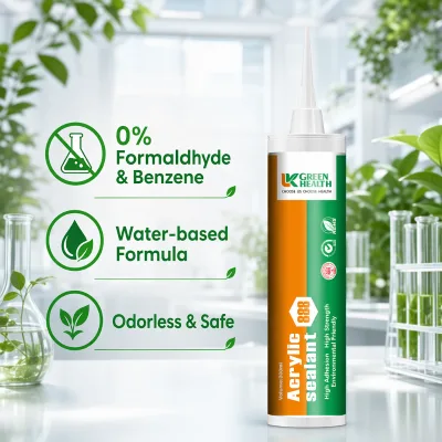 Strong Adhesion Acrylic Silicone Fast Drying Eco Friendly High Strength Indoor Outdoor Decoration Acrylic Silicone Sealant