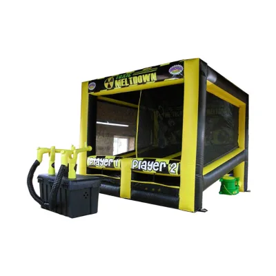 Toxic Meltdown Two Players Inflatable Shooting Game Ips Interactive Game