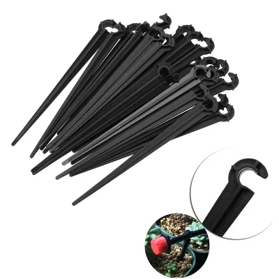 Hose Bracket Garden Drip Hose C Shaped Fixed Stems Holder Garden Irrigation Pipe Inserting
