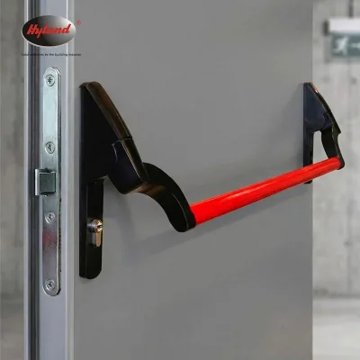 Fire Door Panic Exit Device Emergency Panic Bar Safety Hardware | Red Aluminium  Push bar Lock for Escape Doors