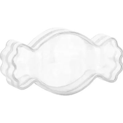 Candy Shaped Acrylic Candy Boxes  12 Pack  1.41x2.67x1.25 Inch Perfect for Weddings Birthdays Party Favors and Gifts Clear