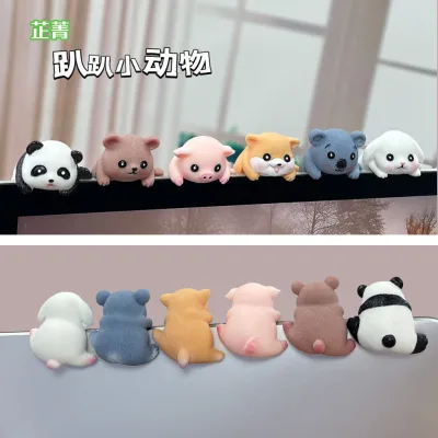 Small Animal Small Animal Ornament for Car Navigation Screen Lying Down Decorations TV Monitor Party Decorations for Gift