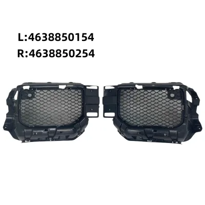 Class G W463 Fog Lamp Frame Front Grill (OE 4638850154;4638850254) Plastic New for Replacement/Repair