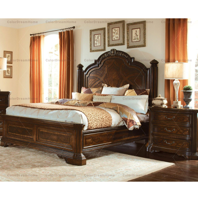 Simple and Comfortable Family Queen Bed Bedroom Furniture