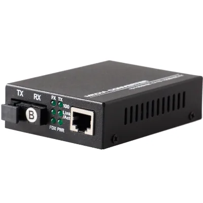 HRui Optical 10/100M LFP media converter/DIP Switch media converter rj45