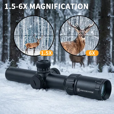 Waterproof FMC Coated Aluminum Alloy Tactical Spotting Scope 24mm Objective Lens Red/Green Illumination for Hunting Camping