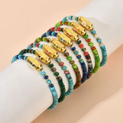 Kinser New Arrival Natural Stone Beads Bracelets Boho Eyes Friendship Handmade Bracelets