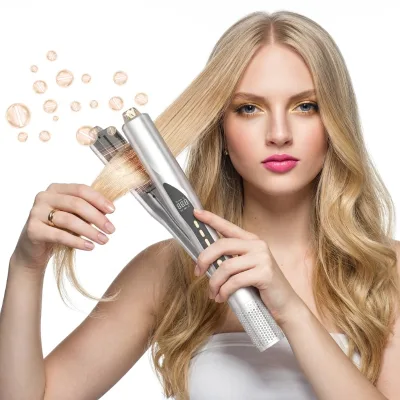 High-Speed Brushless Motor Multi Styler Hot Air Straightener & Hair Dryer with Water Ion Cure Automatic Shutdown Feature